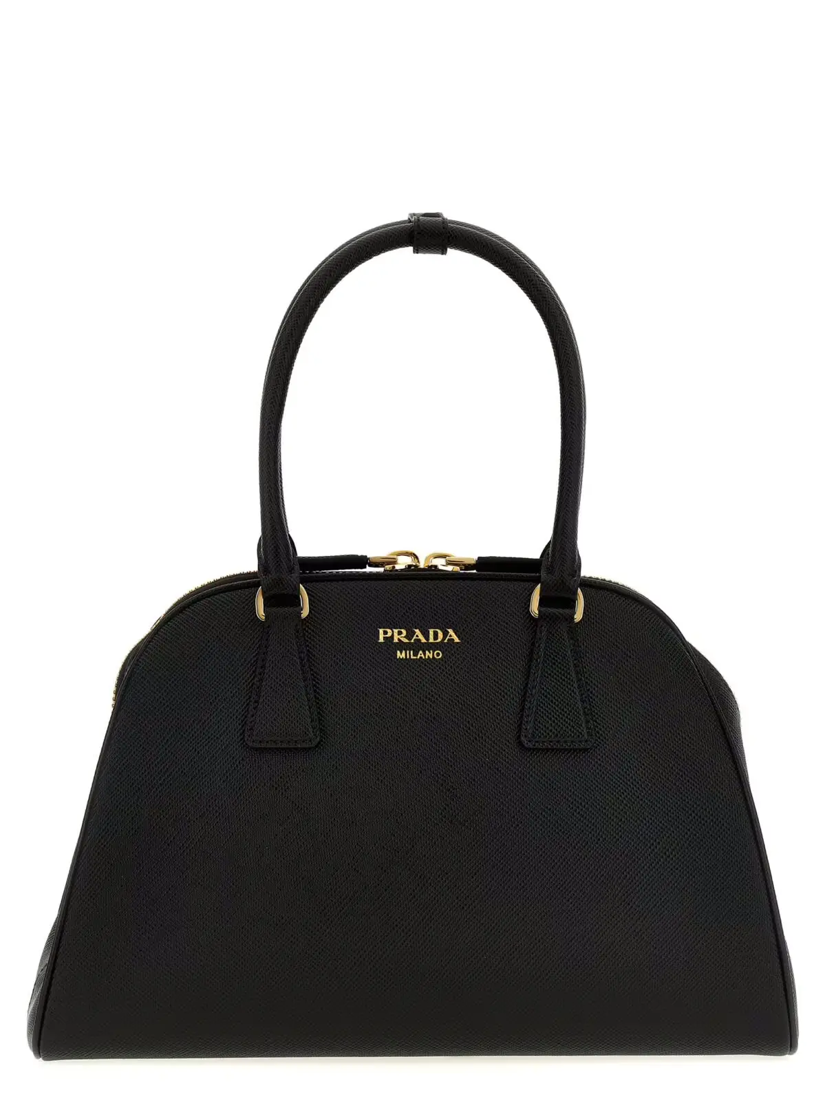 Середня сумка Prada Saffiano Чорна 1 Saffiano midi handbag PRADA Black