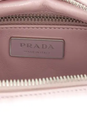 Logo antique nappa crossbody bag  PRADA Pink
