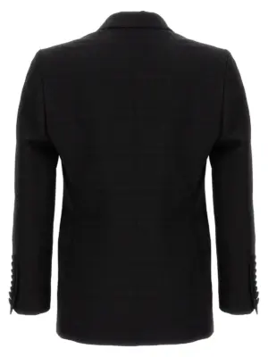 Check double-breasted blazer 1G5600219001 ETRO Black