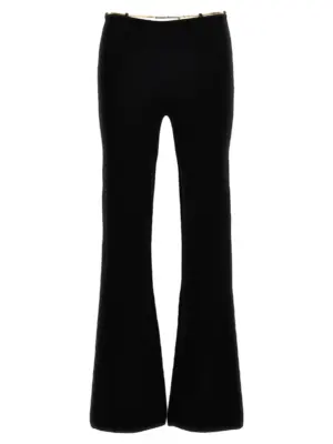'Gold Nameplate Chain' pants ALEXANDER WANG Black
