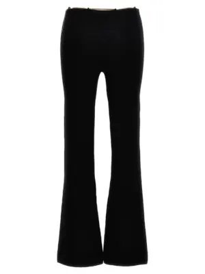 'Gold Nameplate Chain' pants 1KC1244034001 ALEXANDER WANG Black