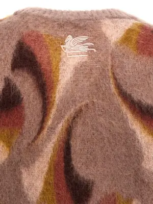 Patterned cardigan 50% mohair wool 32% polyolefin 18% wool ETRO Multicolor