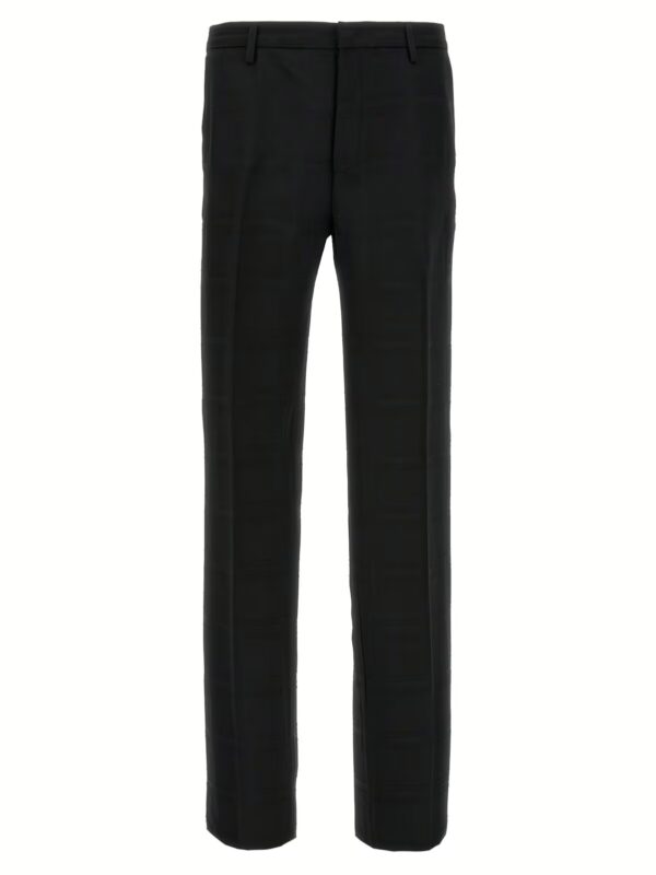 Check wool trousers ETRO Black