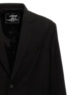 'Pinched Logo' blazer Man Y/PROJECT Black