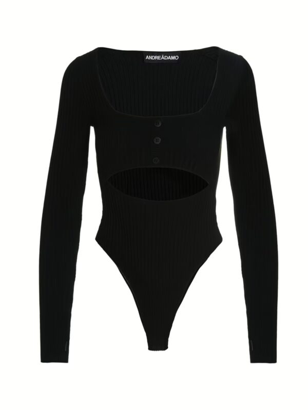 Cut-out bodysuit ANDREĀDAMO Black