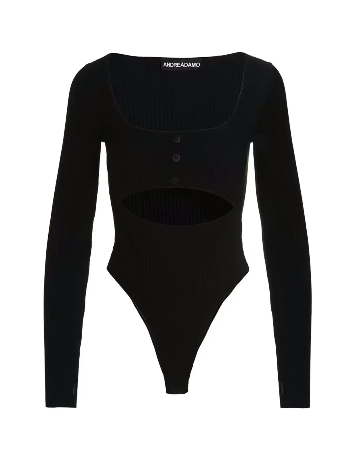 Боді з вирізами Andreādamo 1 Cut-out bodysuit ANDREĀDAMO Black