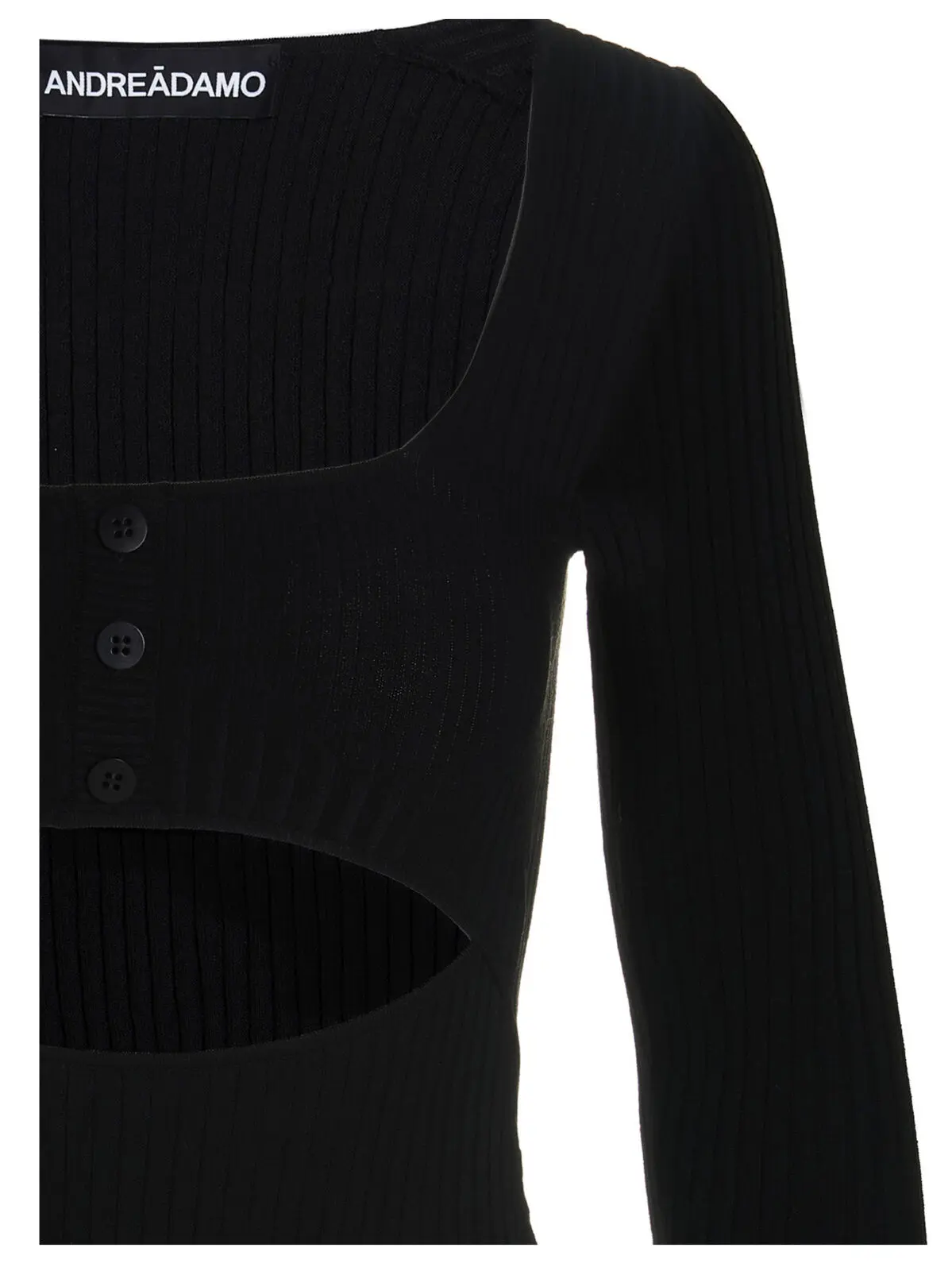 Боді з вирізами Andreādamo 3 Cut-out bodysuit Woman ANDREĀDAMO Black