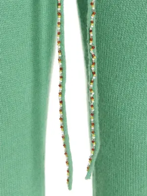 'Bing' trousers 100% cashmere MIXIK Green