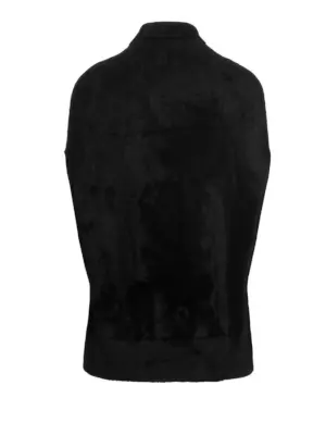 'Doppio Damasco' cape N119DOPPIODAMASCOU SAPIO Black