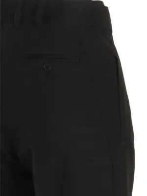 Check pants 58% virgin wool 42% polyester CAPASA Black