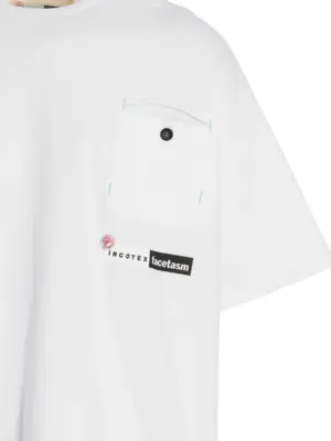 Logo printed t-shirt Man INCOTEX RED X FACETASM White