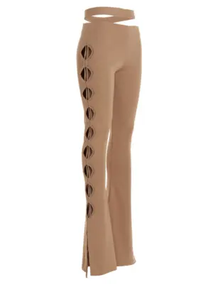 Cut out pants with lacing ADFW22PA08770476002 ANDREĀDAMO Beige
