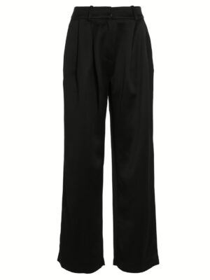 Pants with front pleats CO Black