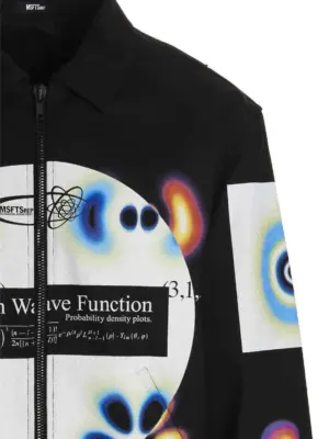 'Hydrogen Wave' jacket 100% cotton MSFTSREP Black