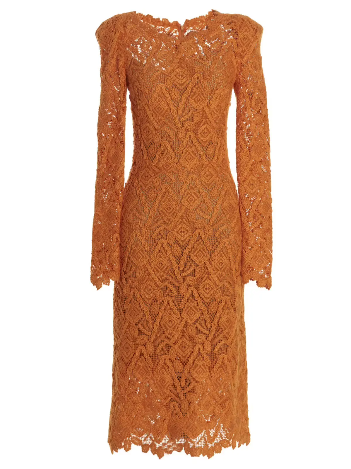 Сукня Macramé lace Ermanno Scervino Оранжевий 1 Macramé lace dress ERMANNO SCERVINO Orange