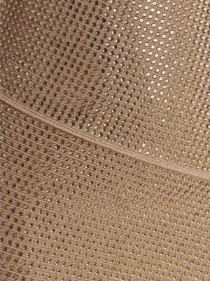 Sequin one shoulder dress 88% viscose 12% polyester ANDREĀDAMO Beige