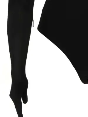 'Heart Shaped Gloves' bodysuit 92% viscose 8% elastane AMBUSH Black