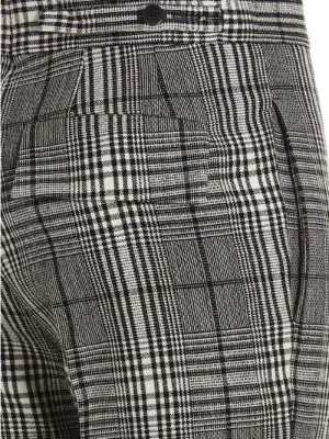 'N°7’ pants 100% wool SAPIO White/Black