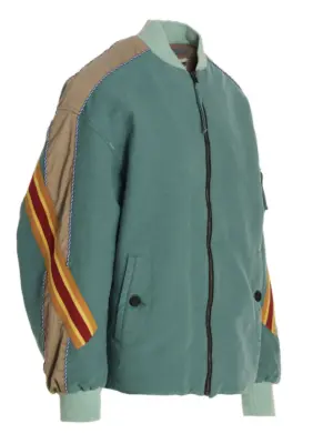 contrast band bomber jacket FTT003FX004720MGR INCOTEX RED X FACETASM Light Blue