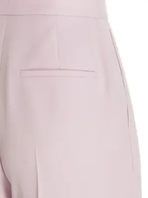 Pants with front pleats 100% wool MCQUEEN Pink