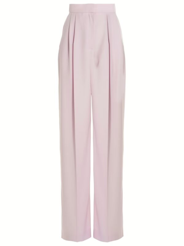 Pants with front pleats MCQUEEN Pink