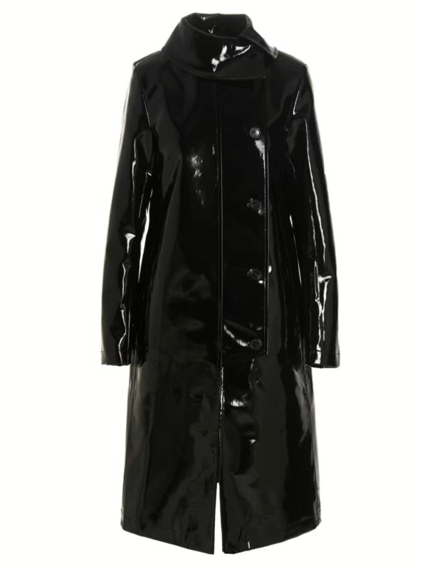 Vinyl trench coat RAF SIMONS Black