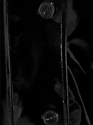 Vinyl trench coat 100% cotton RAF SIMONS Black
