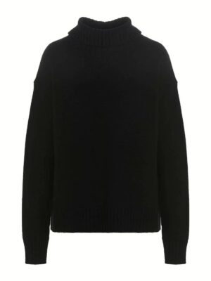 Cashmere blend sweater JIL SANDER Black