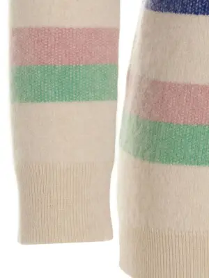 Striped sweater 100% cashmere MIXIK Multicolor