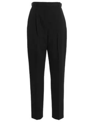 Wool twill pants TORY BURCH Black