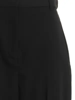 Wool twill pants Woman TORY BURCH Black