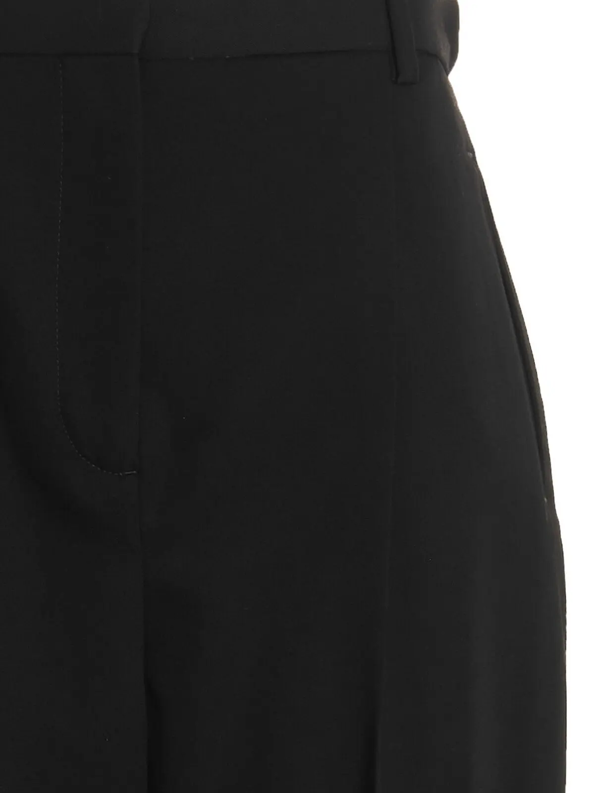 Штани Wool twill Tory Burch Чорний 3 Wool twill pants Woman TORY BURCH Black