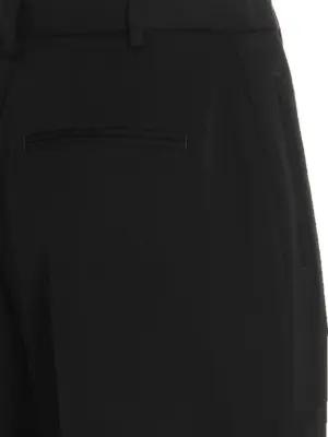 Wool twill pants 100% wool TORY BURCH Black