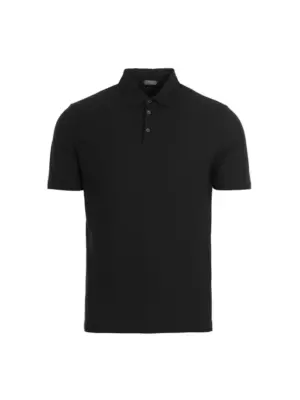 Ice cotton polo shirt ZANONE Black