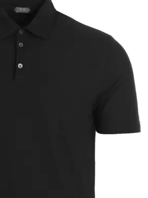 Ice cotton polo shirt Man ZANONE Black