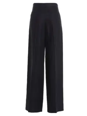 Linen pants with front pleats CHC23SPA0703648M CHLOÉ Blue