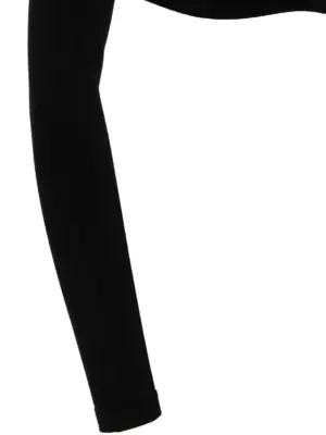 Ribbed cropped sweater 83% viscose 17% polyester DSQUARED2 Black