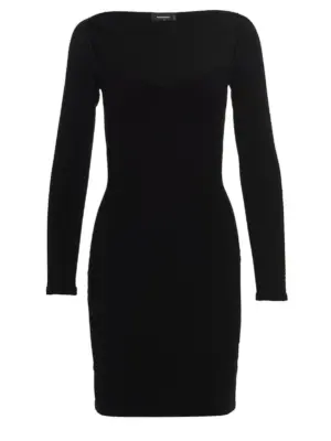 Ribbed viscose dress DSQUARED2 Black