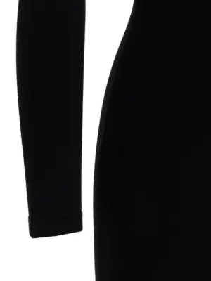 Ribbed viscose dress 83% viscose 17% polyester DSQUARED2 Black