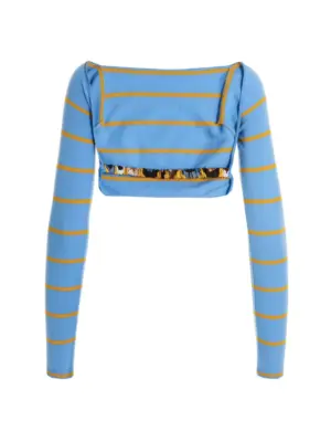 Cut-out cropped sweater 3EKM033E951A93 EMILIO PUCCI Light Blue
