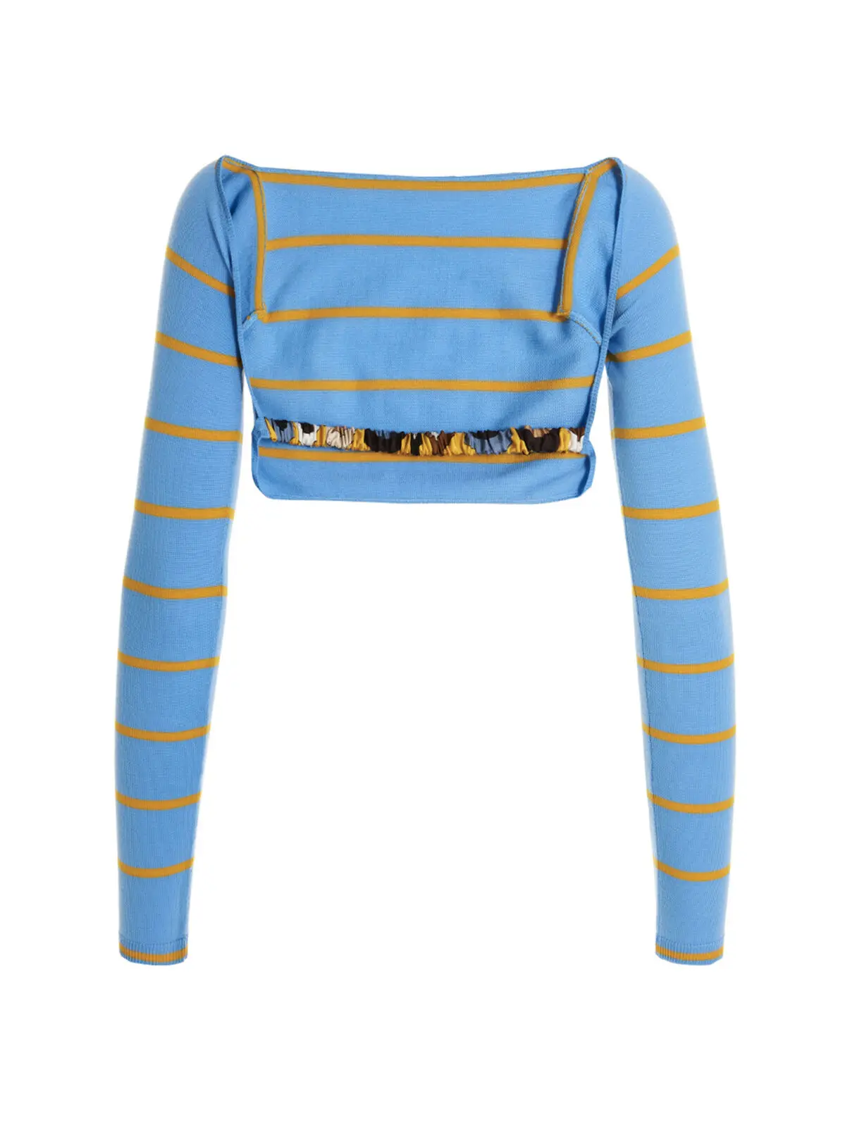 Светр Cut-out cropped Emilio Pucci Блакитний 2 Cut-out cropped sweater 3EKM033E951A93 EMILIO PUCCI Light Blue
