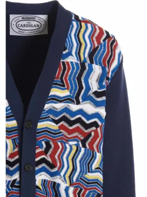 Zigzag cardigan Man MISSONI Multicolor
