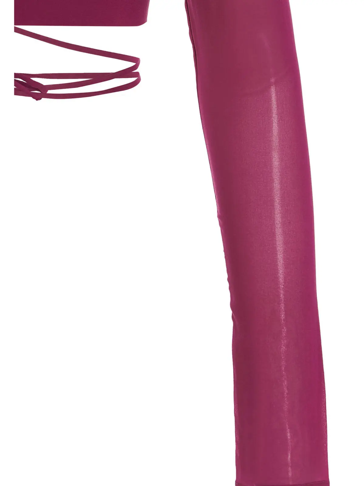 Топ Cropped georgette The Andamane Фуксія 4 Cropped georgette top 96% silk 4% elastane THE ANDAMANE Fuchsia