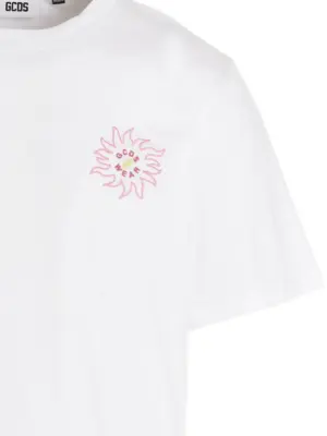 T-shirt 'Surfing Weirdo' Man GCDS White