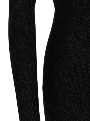 'Mariasole' dress 43% virgin wool 38% polyester 18% metal KHAITE Gray