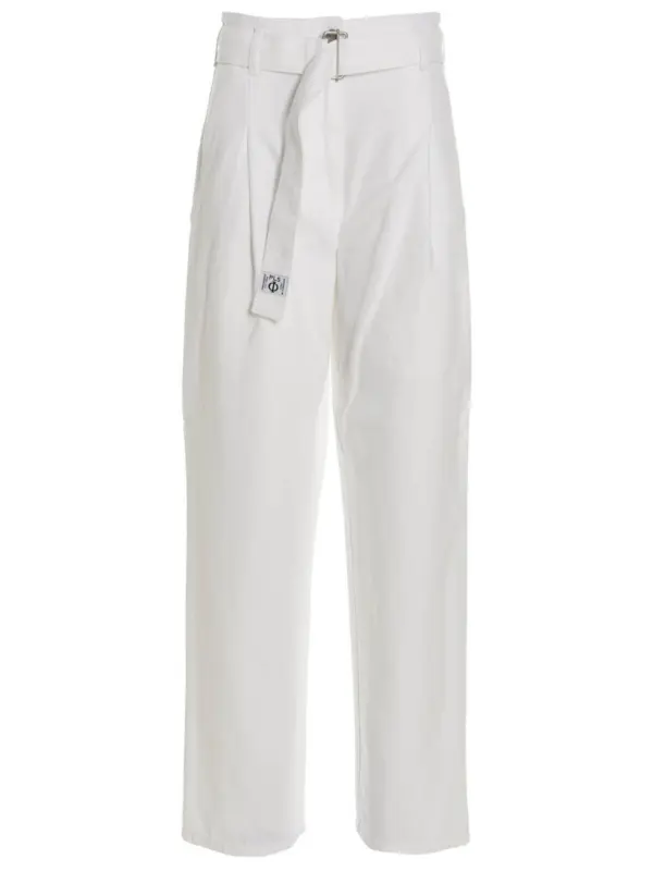 Belted jeans PHILOSOPHY White