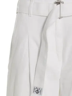 Belted jeans Woman PHILOSOPHY White