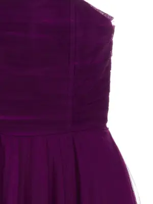 Long tulle dress Woman 19:13 DRESSCODE Purple