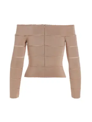 Off-shoulder top 231KTO1809BLUSH ALEXANDRE VAUTHIER Pink