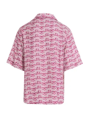 'Waved Logo' shirt SS23M24072347 GCDS Fuchsia